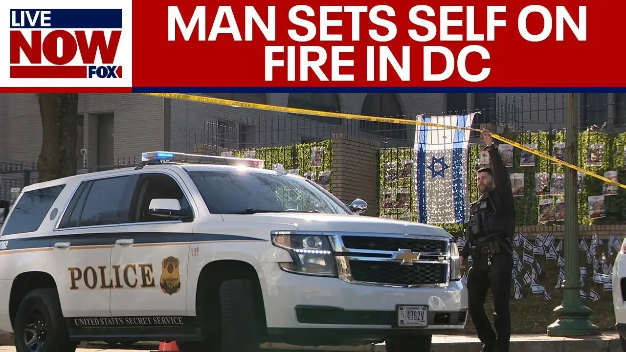 Israeli embassy self-immolation: Man suffers life-threatening injuries in DC | LiveNOW from FOX
