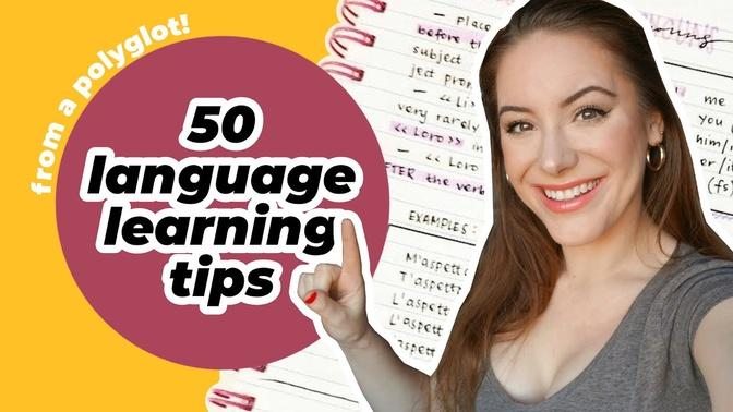 50 LANGUAGE Learning Tips 📚 _ Get Fluent in 2022!