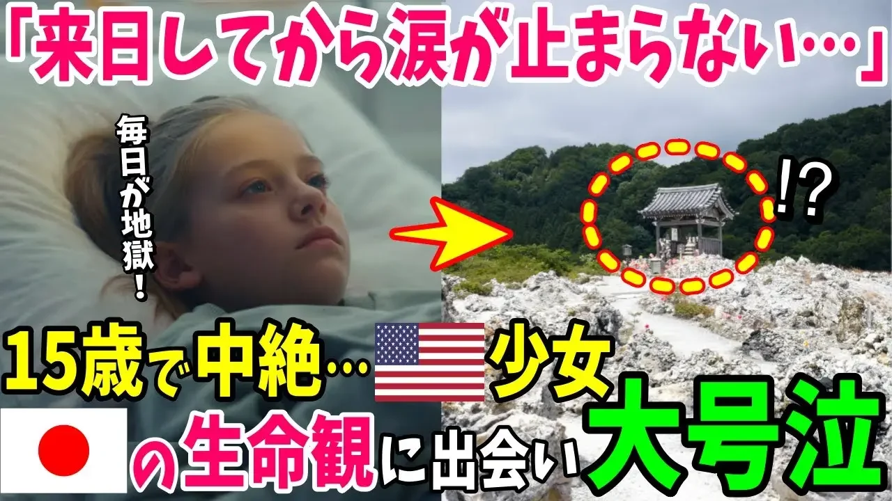 【海外の反応】「こんな文化は日本でしか見られない…」15歳で中絶…心に穴が空いたアメリカ女性が日本独自の文化に出会った結果…【日本のあれこれ】