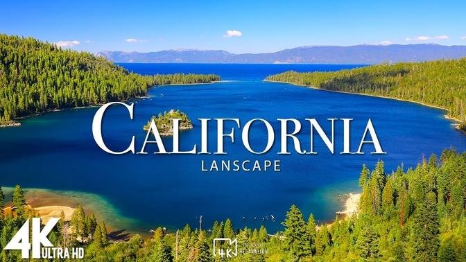 FLYING OVER CALIFORNIA 4K UHD - Relaxing Music Along With Beautiful Nature Videos - 4K UHD TV
