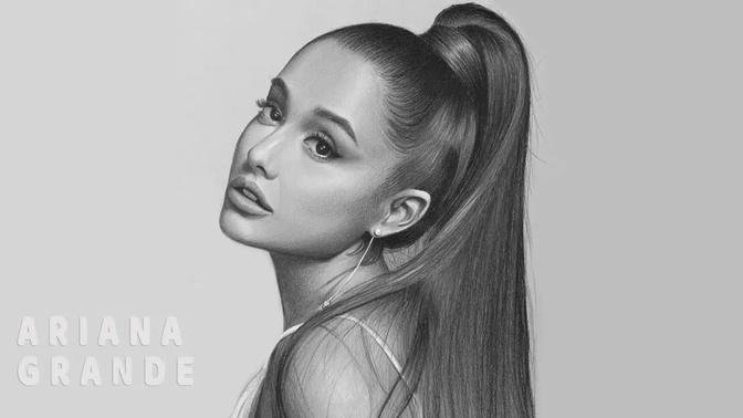 Drawing Ariana Grande - Pencil Drawing Time-lapse