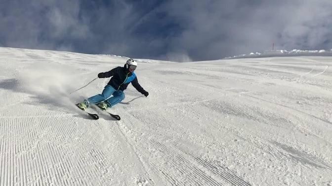 SKI CARVING - Long and Medium Carving Turn - Passo San Pellegrino - Head Ski