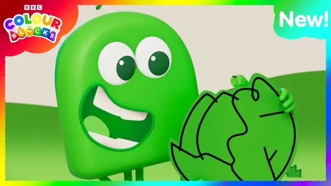 Green's Song Sing Along _ Colour Songs for Kids _ Kids Learn Colours _ @colourblocks