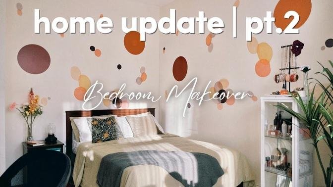 Cozy Bedroom Makeover - Earthy toned-inspired | Home Update #2