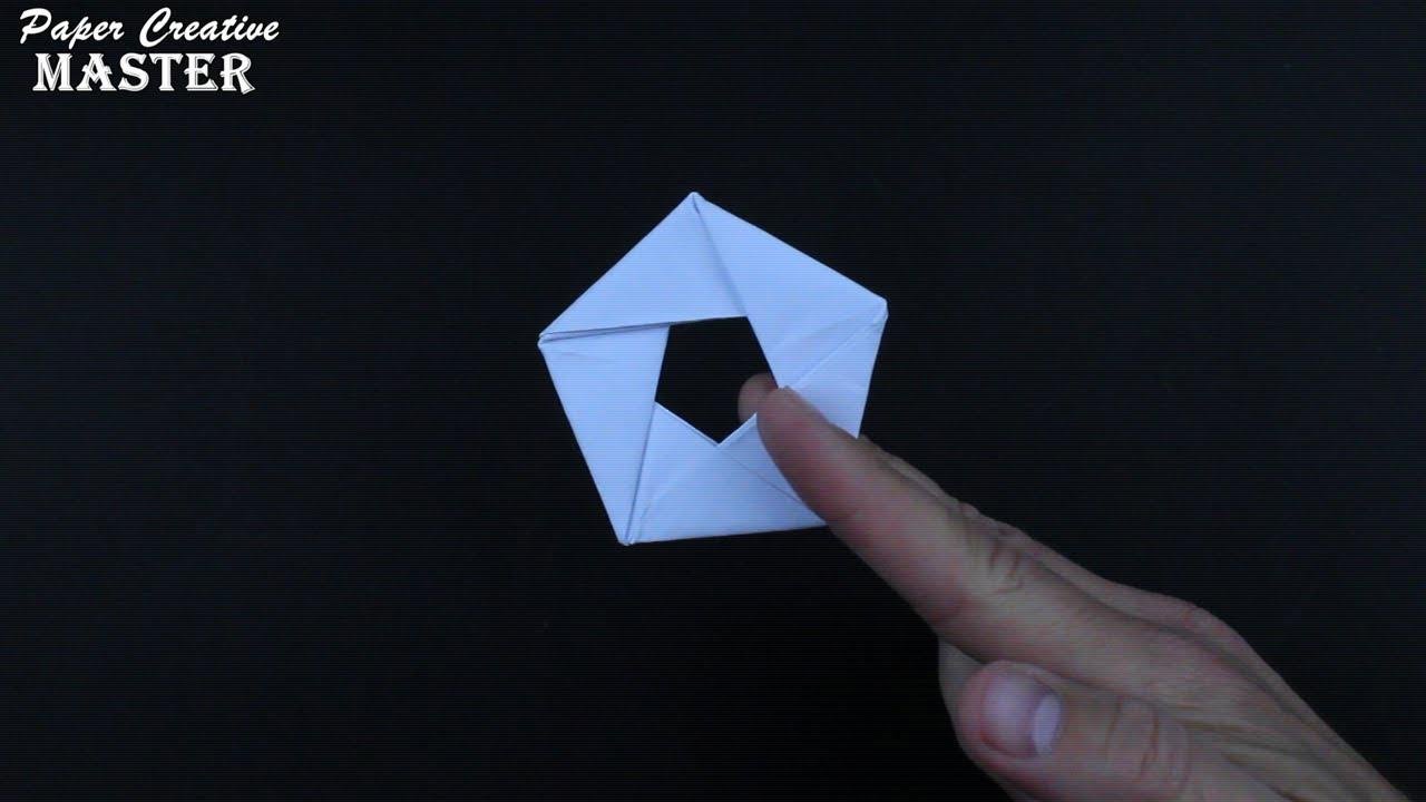 How to make a pentagonal shuriken out of paper