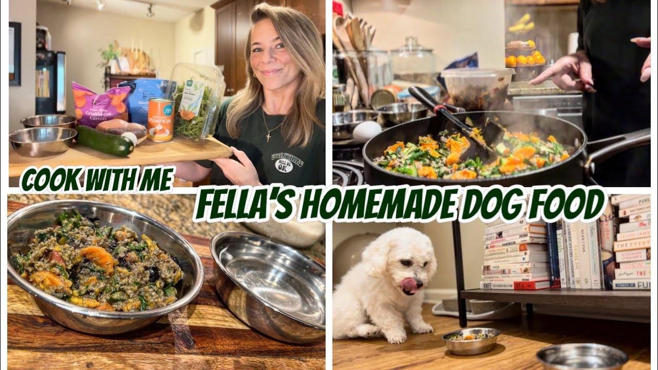 COOK WITH ME | HOMEMADE DOG FOOD FOR FELLA