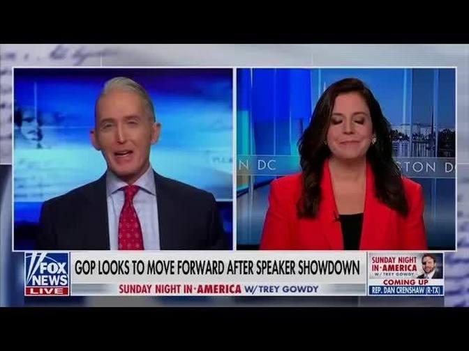 Elise Joins Sunday Night In America With Trey Gowdy 01.08.23