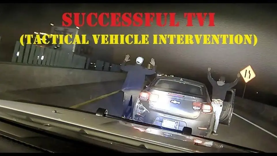 Successful TVI Maneuver on fleeing Chevy Malibu by Arkansas State Police #pursuit #chase
