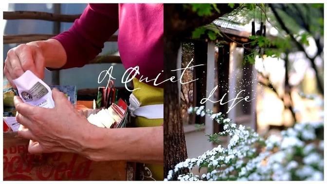 RURAL SLOW LIVING / SEED SOWING & SPRING IN THE GARDEN / Silent Vlog