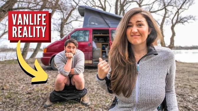 VAN LIFE  | Day in The Life As a Couple in our Tiny Home