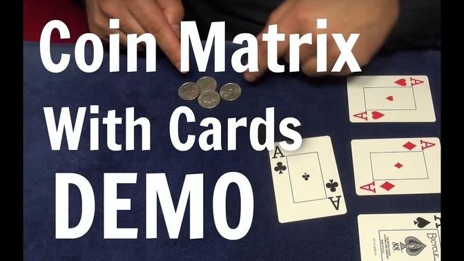 Amazing Coin Matrix With Cards - Magic Tricks Revealed