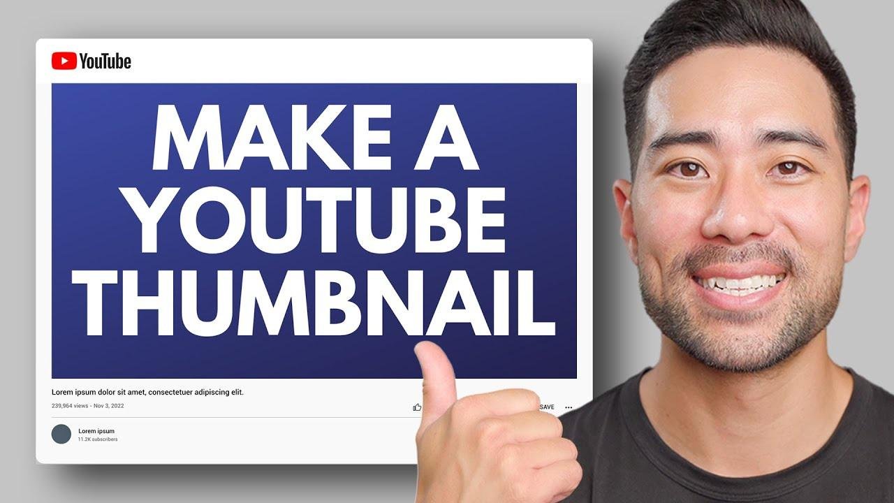 How To Make THUMBNAILS For YouTube Videos (Step-by-Step)