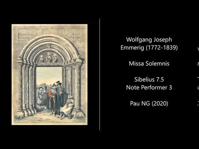 [Sheet music] Wolfgang Joseph Emmerig (1772-1839) - Missa Solemnis (1816)
