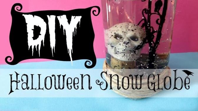DIY Halloween Decorating | Skull Snow Globe | Michele Baratta