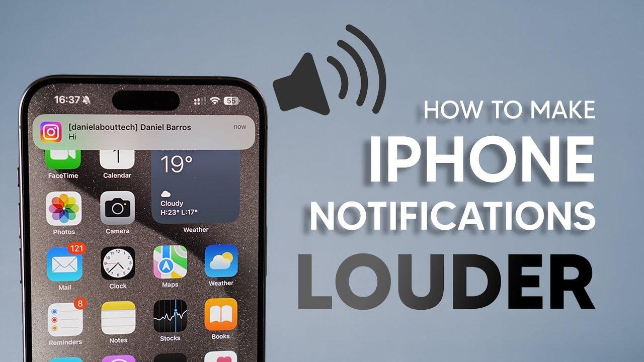(iOS 17) How To Make Notifications LOUDER on iPhone!