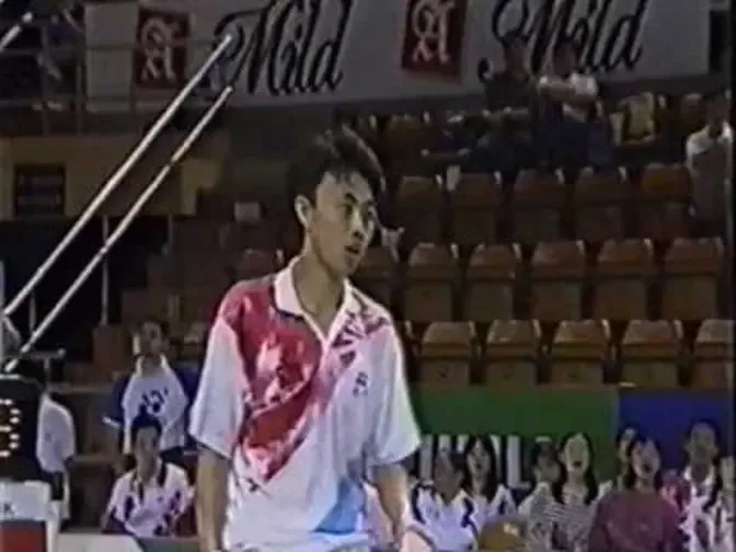 1996 Badminton Thomas Cup  Poul Erik Hoyer Larsen vs Dong Jiong  Classic pt 2of 2 .