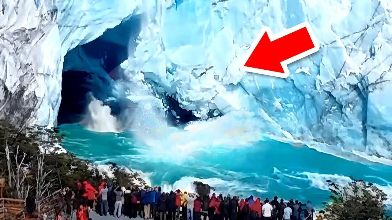 Colossal Icebergs COLLAPSING Caught On Camera