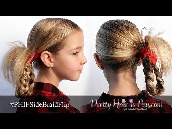 Side Braid Flip Tutorial | 5 Min Hairstyles | Pretty Hair is Fun