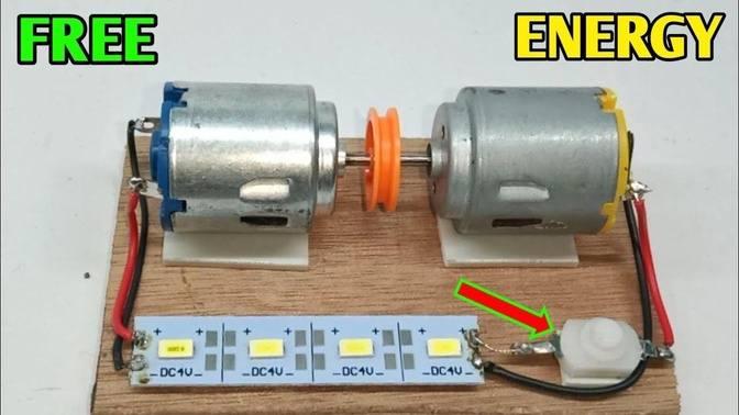 How to make free energy generator with two dc motor / How to create ...