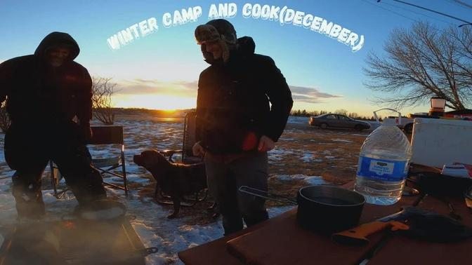 Winter Camp and Cook(Sakakawea State Park)
