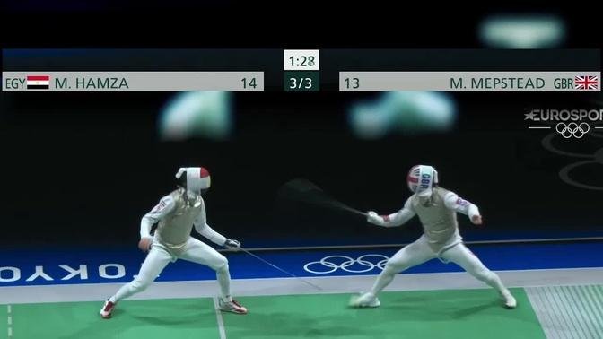 Tokyo 2021 [T32] Mepstead (GBR) v Hamza (EGY) ｜ Olympic Fencing ｜ Men's Foil Individual Highlight.