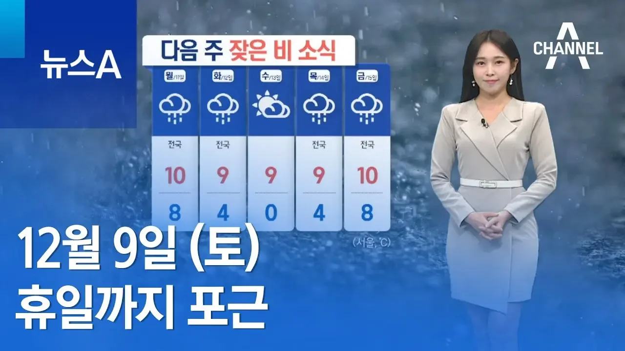 [날씨]휴일까지 포근, 남부 공기 탁해요…월요일 전국 비 | 뉴스A