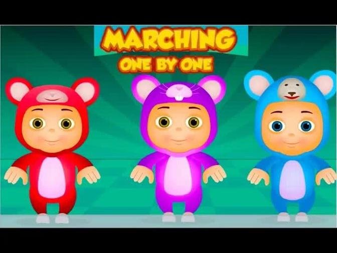 Kids Go Marching One By One | + More Five Little Babies Songs Collection | JamJammies Nursery Rhymes