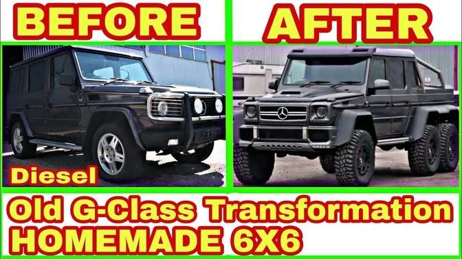 Old diesel Gelandewagen + Transformation = 6x6