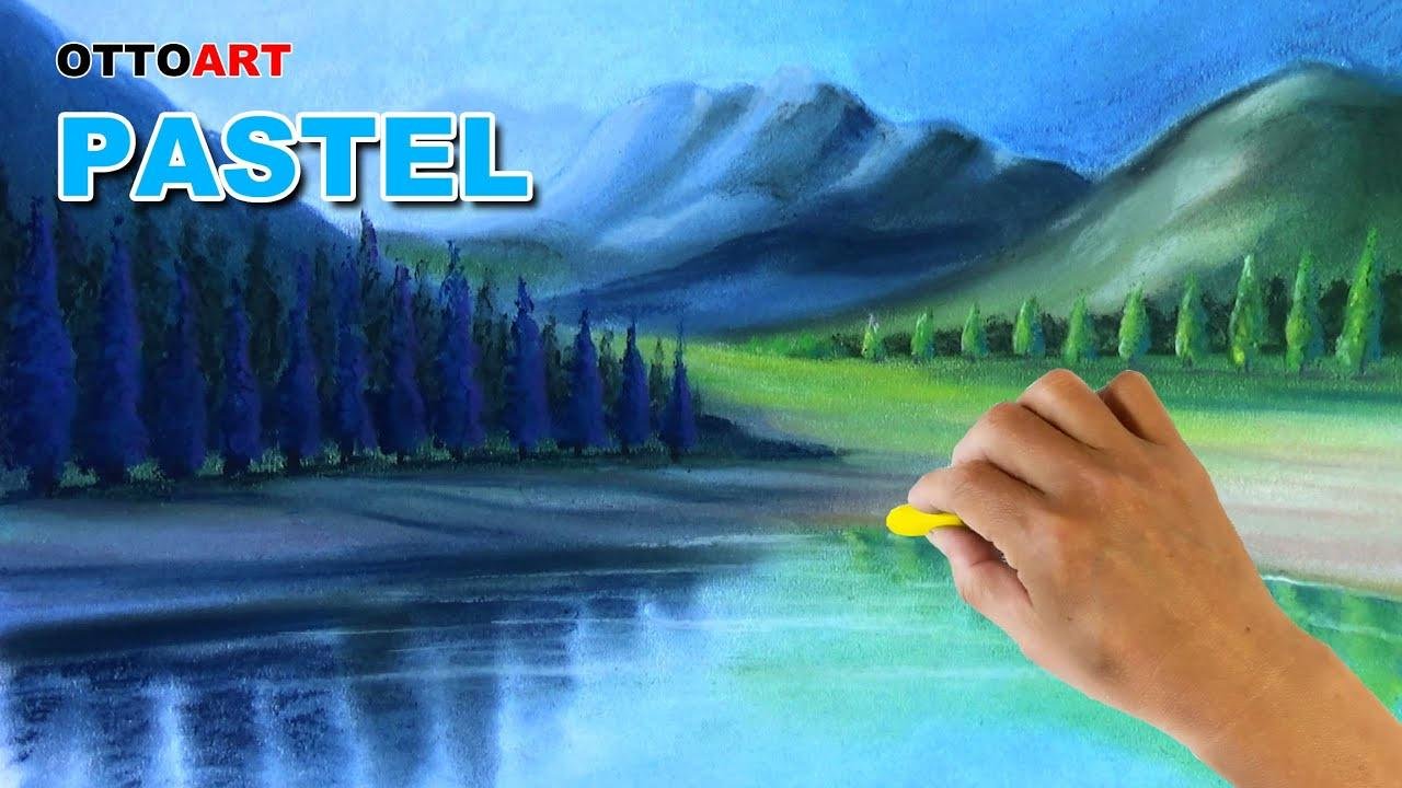 🖍How to draw scenery with soft pastels ＃粉彩畫