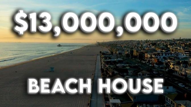 Touring a $13,000,000 Summer Beach House right on the sand!