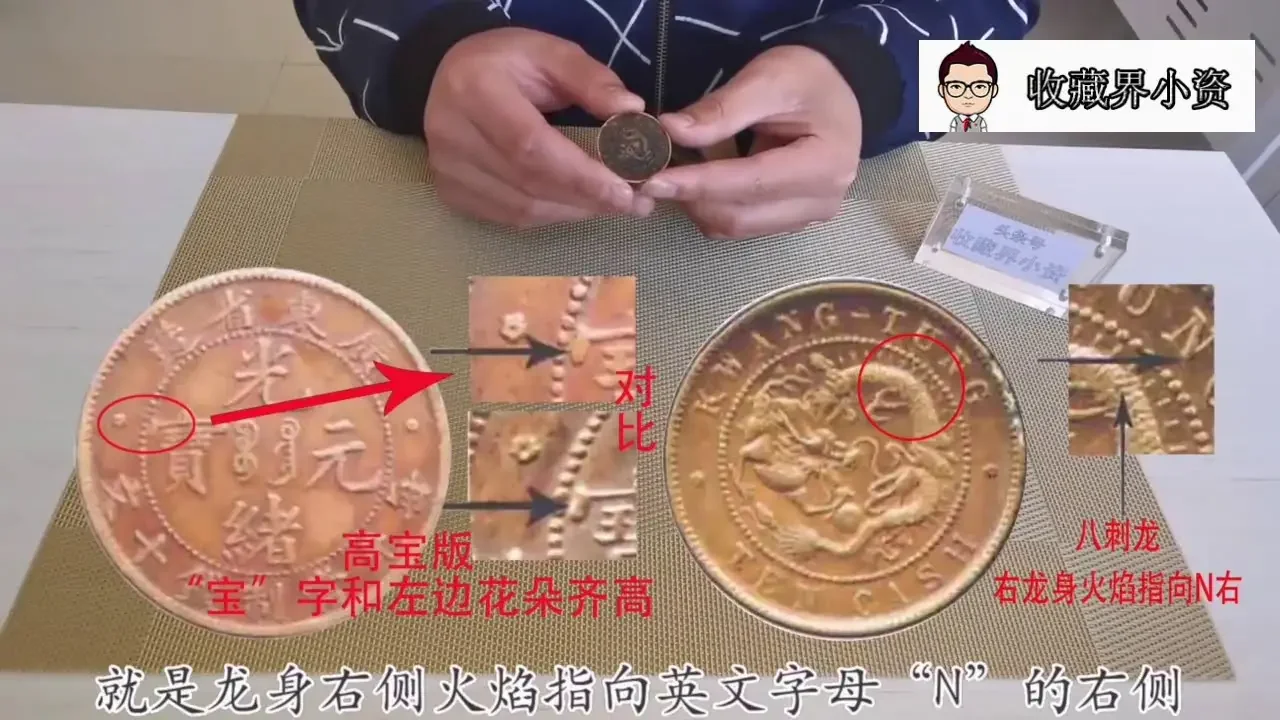光绪元宝高宝版哪种背龙纹勾须龙八刺龙等收藏价值更高