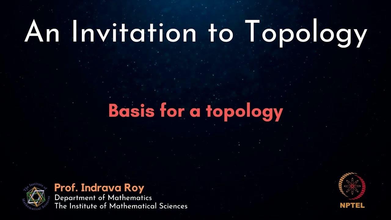 mod02lec12 - Basis for a topology
