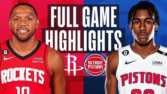Houston Rockets vs. Detroit Pistons Full Game Highlights | Jan 28 | 2022-2023 NBA Season