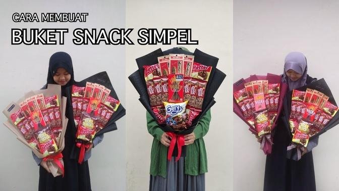 HOW TO MAKE SIMPLE SNACK BOUQUET USING CARDBOARD AND SPUNBOND FABRIC