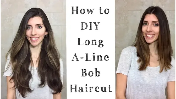 DIY : How to Cut A-Line Long Bob | Cutting Off My Hair at Home!