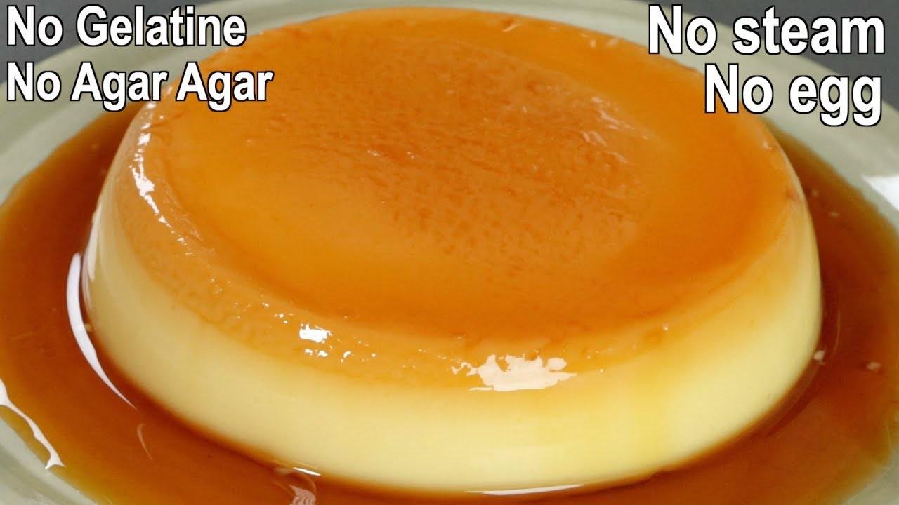 3 Ingredients Eggless Caramel Pudding | Dessert Recipe without Egg