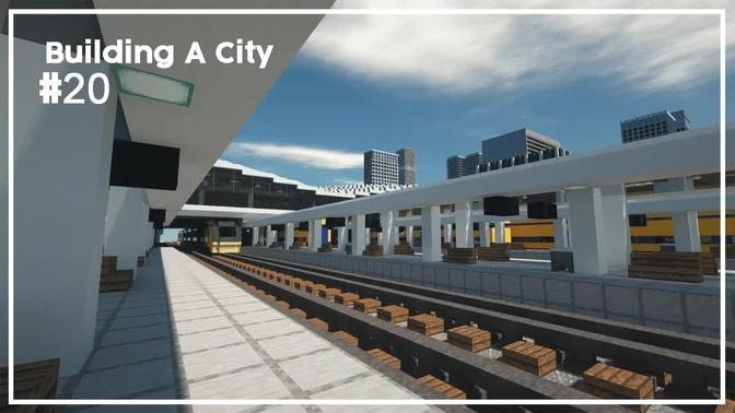 Building A City #20 // Central Station (Part 2) // Minecraft Timelapse