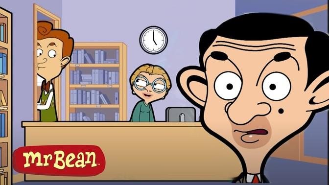 Love at the Library | Mr Bean Cartoon Season 2 | Mr Bean Official