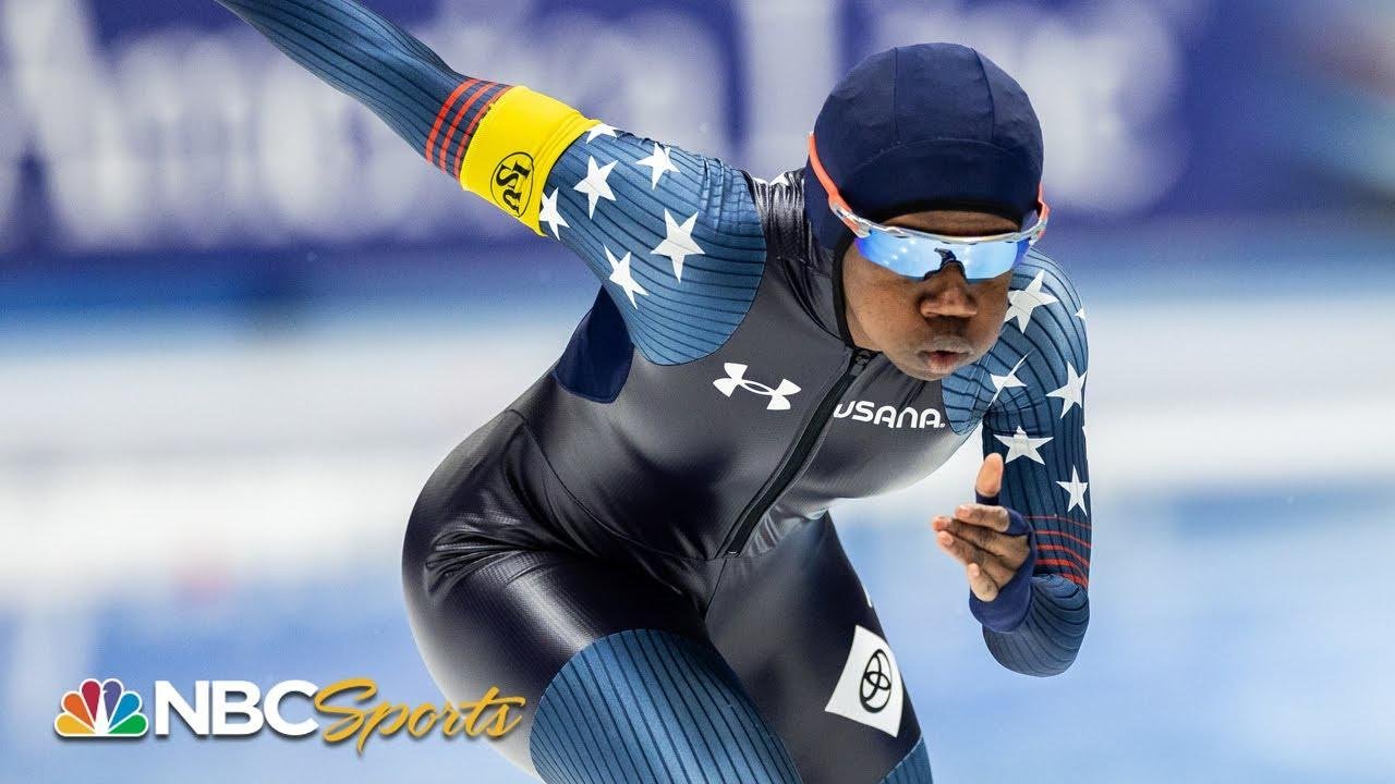 Team USA's Erin Jackson steamrolls 500m for 3rd World Cup gold and #1 world ranking | NBC Sports