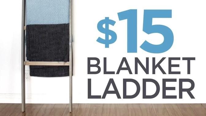 $15 DIY Blanket Ladder | 3