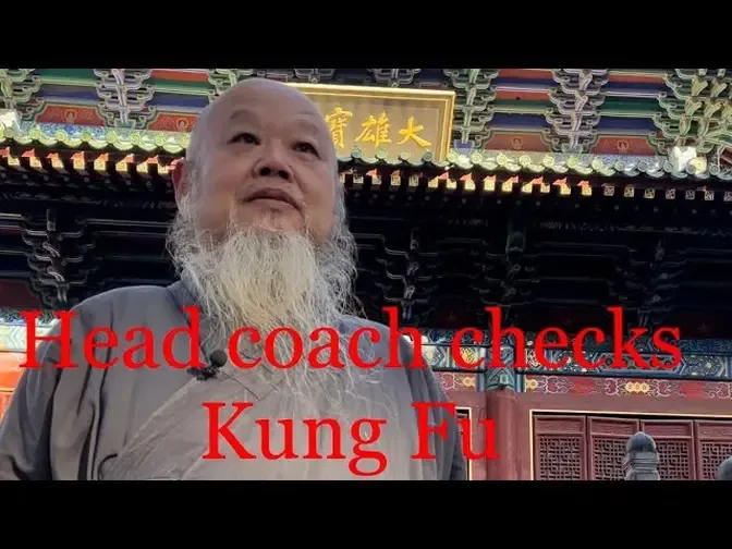 Head coach checks Kung Fu