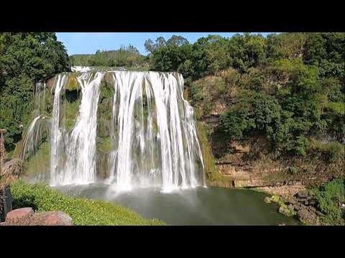 LARGEST Waterfalls in East Asia _ Huangguoshu Waterfall.
