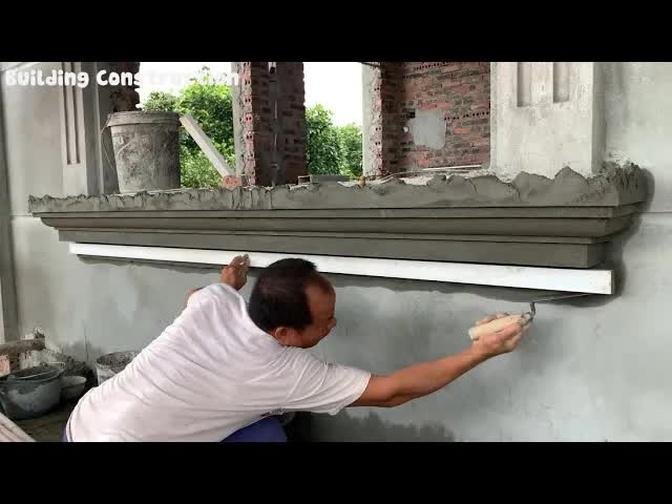 The Most Accurate Construction Technique For Concrete Window Frames With Sand And Cement