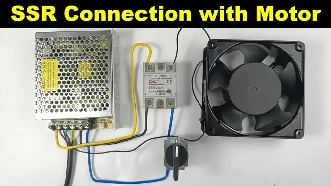 Single Phase SSR Relay Connection with Motor | Working and Wiring @Electrical Technician