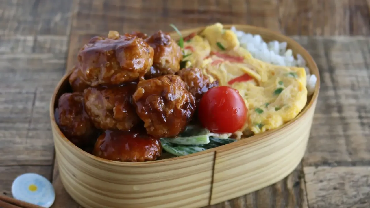【お弁当作り】安さの限界突破したふわふわ肉団子！豆腐ミートボール弁当bento＃930