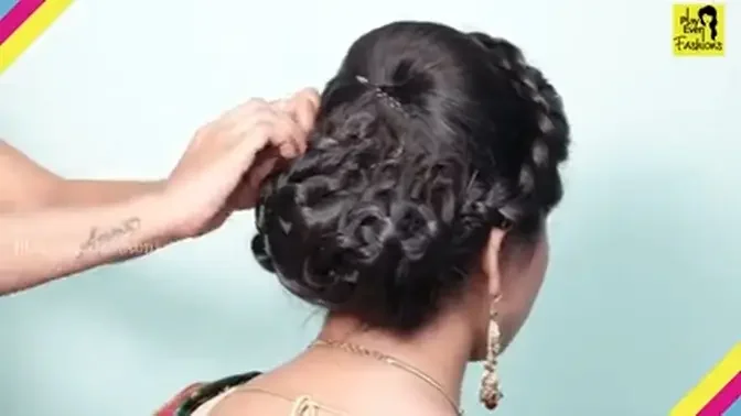 CUTE Wedding hairstyle for girls __ BRIDAL Hairstyles __ Hair Style Girl __  PUFF Hairstyles.