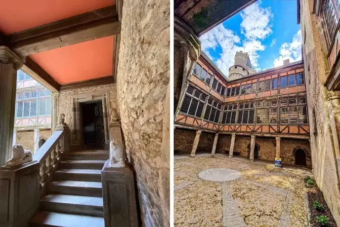 Views of a Renaissance courtyard. (Supplied by Marta de Bonneval)