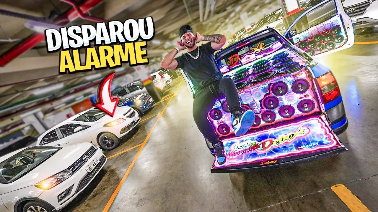 DISPAREI TODOS OS ALARMES COM O SOM DA SAVEIRO NO MÁXIMO!! 🚨😈🔥🔉 * shopping de londrina *