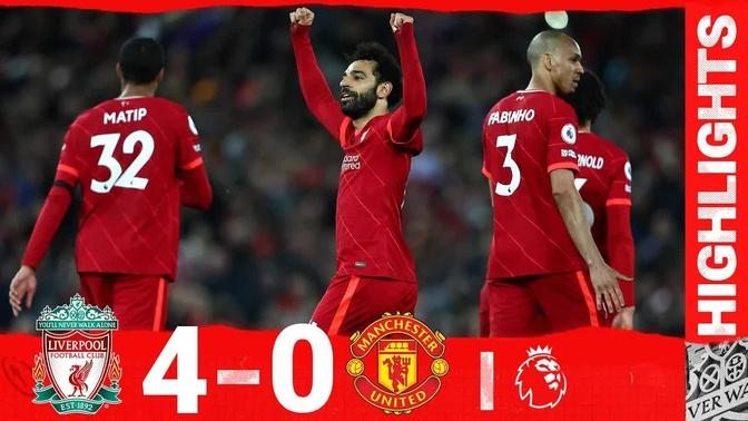 HIGHLIGHTS: Liverpool 4-0 Manchester United | SALAH, MANE & DIAZ RAMPANT AT ANFIELD!