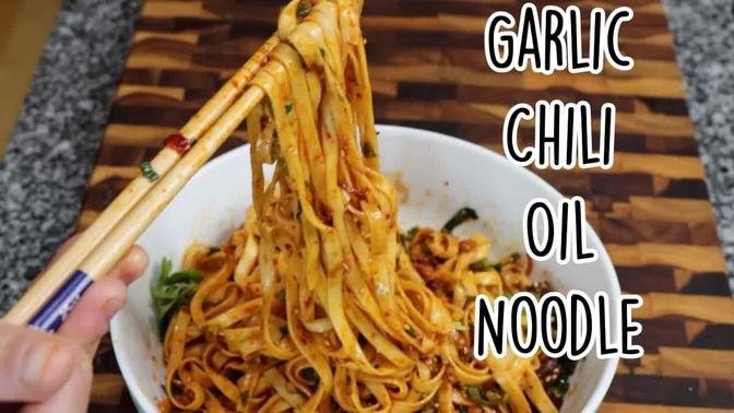 15 Minute Garlic Chili Noodle